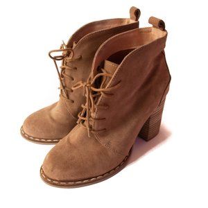 Seychelles Womens 7.5 Suede Leather Heeled Boots